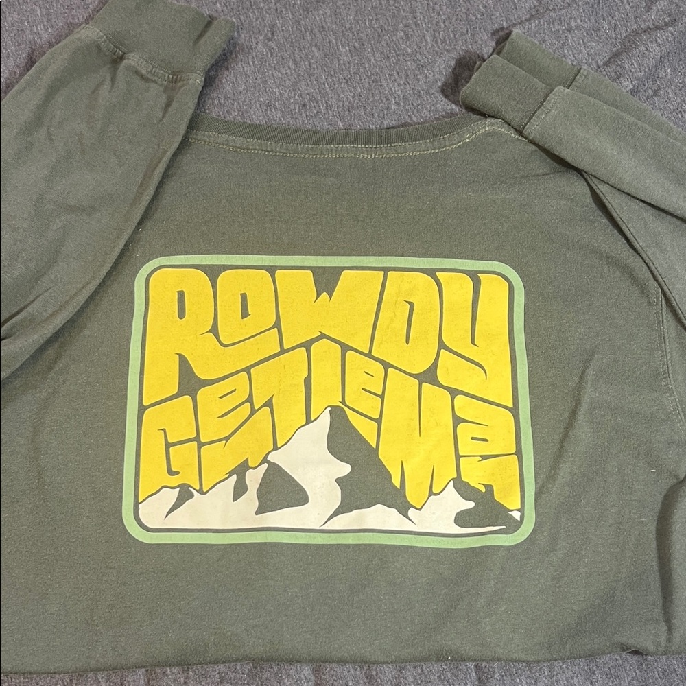 Graphic Green Long Sleeve Shirt
